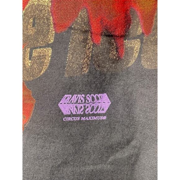 Travis Scott Utopia Delresto Echoes Circus Maximus Tour T-Shirt Black Large New - Picture 8 of 10